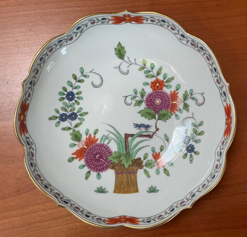 Meissen Porzellan Schale, Garbenmuster, Gold, 18x4,5cm - Bild 1 von 4