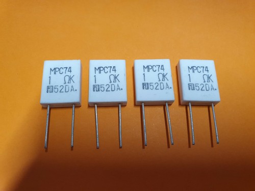 4x 1 Ohm 5 Watt Metallband Widerstand MPC74 - Picture 1 of 2