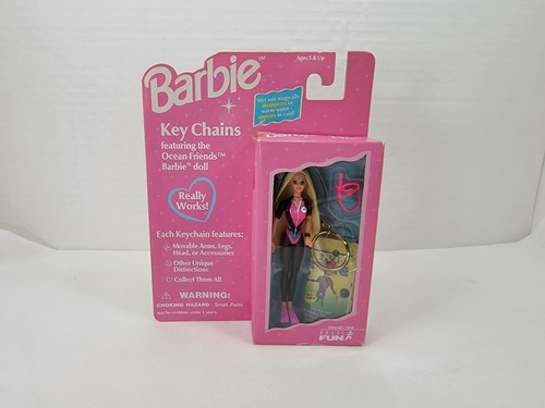 96~98 Mattel Barbie Vintage Fashion Model Key Chain Dolls Lot Of 3 New In Box - Picture 2 of 12