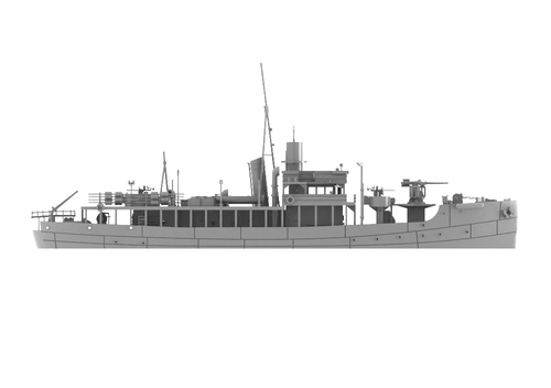 1/700 Model Waterline HMS Greet Britannia Isles Class Armed Trawlers Liscomb - Picture 3 of 3