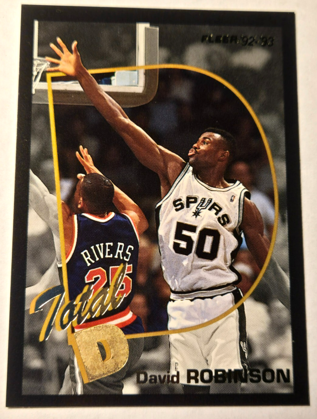 1992-93 Fleer Total D David Robinson HOF Card Featuring Doc Rivers