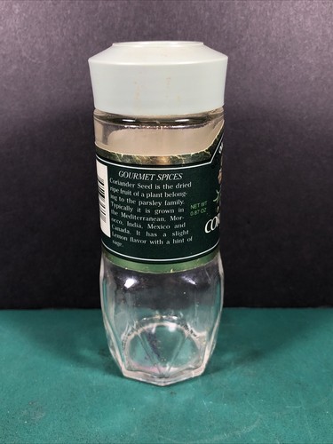 Vintage McCormick | Coriander Seed | Spice Jar | Green Lid | Empty - Picture 6 of 10