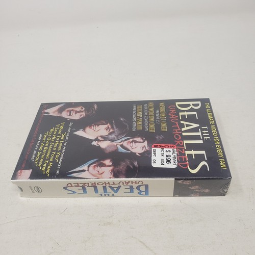 The Beatles Unauthorized VHS Tape Brand New Factory Sealed 1996 GoodTimes Movie - Picture 3 of 6