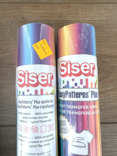Siser lotto di 6 rotoli vinile OmbreUnicorn/RainbowPearl/MoonlightPearl HTV NUOVI - Foto 8 di 10