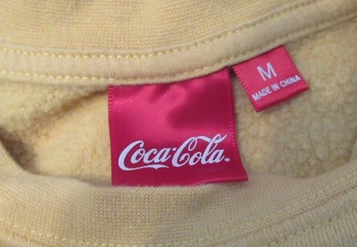 Coca Cola "Always" Mustard Yellow Sweatshirt size M - Picture 2 of 3