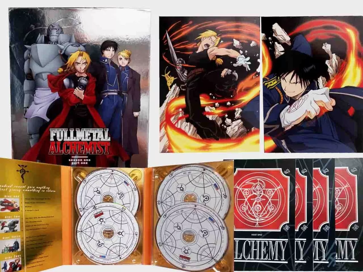 Fullmetal Alchemist Season 1 Part 1 DVD Box Set 4 Discs 4 Guide Books 16  Episode