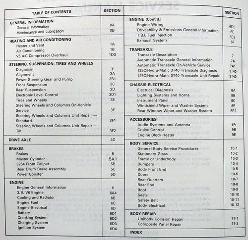 1991 Pontiac Trans Sport Factory Service Manual Original Shop Repair Book - Picture 4 of 4