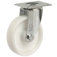 Bockrolle Radk/örper Stahl Anschraubplatte /Ø 80 mm Gummirad schwarz BS Rollen L410.B55.081 Transportrolle
