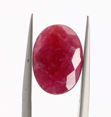 Natural Loose Ruby Oval Cut 14 x 10 mm Big Gemstone 7.53 Ct Earth Mined Kenya - Picture 5 of 19