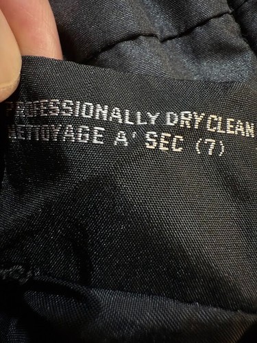Vintage Members Only Jacket Adult 42 Black Logo Full Zip Long Sleeve Coat. - Picture 5 of 10