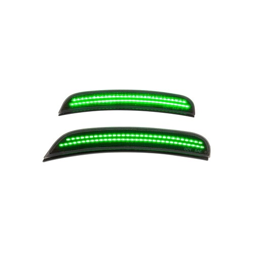 For 2015-2023 Dodge Charger Front Rear Bumper LED Side Marker Lights Lamp Green - Picture 4 of 12
