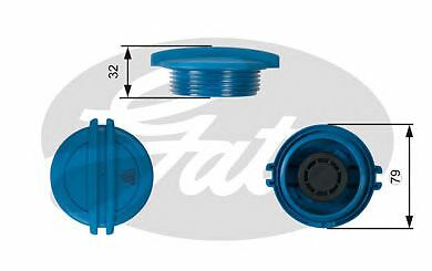 GATES RADIATOR CAP for VW LT 28-46 II Box 2.8 TDI 1997-2002 - Picture 2 of 8