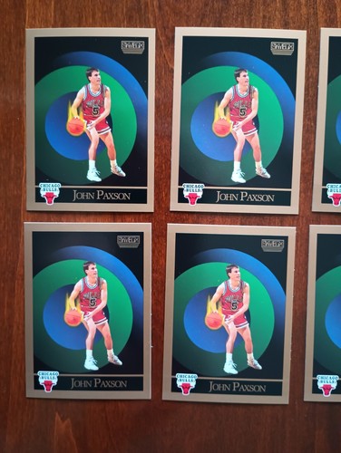1990-91 SKYBOX #44 JOHN PAXSON - CHICAGO BULLS - LOT OF (10) *LOT#2 - Picture 2 of 8