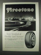 1963 Firestone Tires Ad - Symbol of Quality and Service