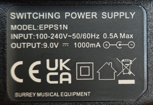 ROLAND AX-SYNTH NETZTEIL (2 METER) ADAPTER UK 9 V - Bild 3 von 3