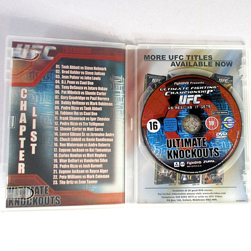UFC Ultimate Knockouts (DVD, 2006 FightDVD) - Picture 3 of 3