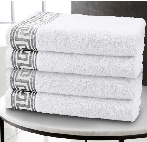 4 Pack Hand Towels 100% Egyptian Cotton 500 GSM Premier Quality Bathroom Towels - Picture 11 of 11
