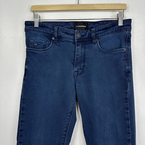 J.Lindeberg Damien Jeans Mens W30 L32 Blue Slim Skinny Stretch Denim Y2K Vintage - Picture 3 of 14