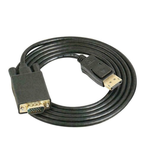 6 Feet Gold Plated DisplayPort DP Male to VGA Male Cable Cord For Lenovo Dell HP - Picture 11 of 12