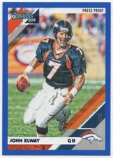 John Elway 2019 DONRUSS FOOTBALL Press Proof Blue #89 Broncos