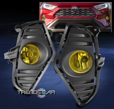 Bumper Lights Fog Lamps Halogen w/ Harness Switch For Toyota RAV4 2019 2020 2021 Bumper Lights Fog Lamps Halogen w/ Harness Switch For Toyota RAV4 2019 2020 2021