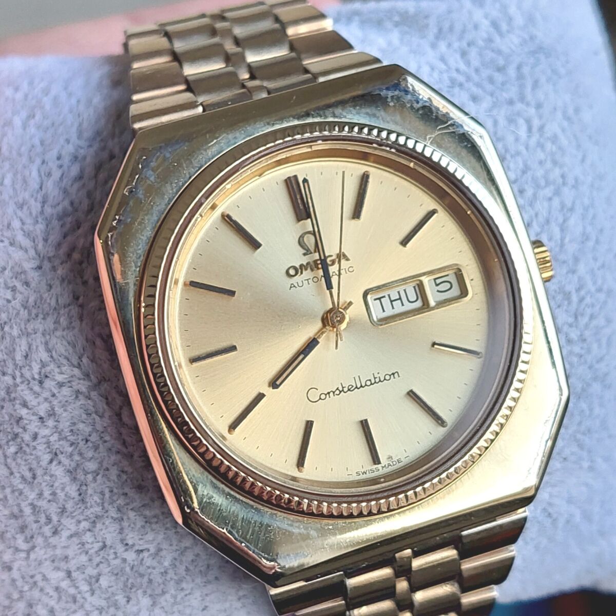 Rare OMEGA Constellation Octagonal 166.219 Automatic Day