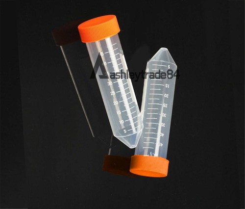 5PCS Screw tubes tube 50 ml Conical Bottom Centrifuge Tube on Rac Sterile