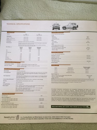 Jeep Liberty 2003 folleto - Imagen 5 de 5