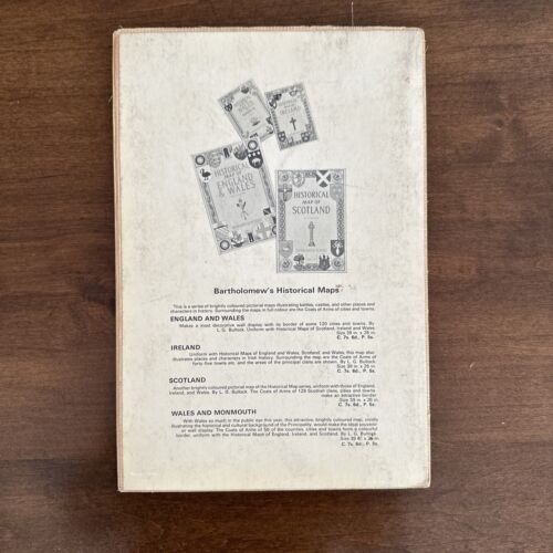 Bartholomew's Historical Map Of London Cloth - Vintage 1960's - Picture 3 of 5