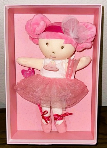 JoLiJou Paris Les Tutus Doudou 8 Zoll Plüschpuppe kleines Tutu rosa Haare Ballerina NEU - Bild 1 von 4