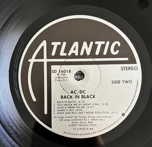 AC/DC - Back In Black Embossed Masterdisk Robert Ludwig STA-8045/7 A Vinyl LP - Bild 8 von 9