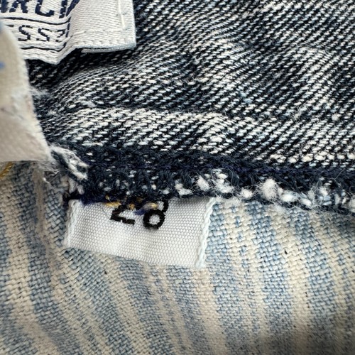 Vintage Guess Womens Size 28 High Rise Tapered Jeans Striped Ankle Zip *Read - Picture 3 of 13