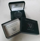 1996 American Silver Eagle EMPTY Velvet Box W/ Case & COA Only NO COIN
