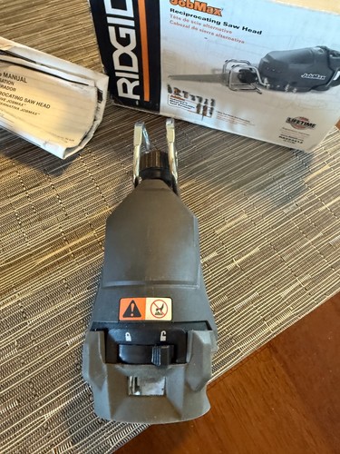 RIDGID JobMax R8223412 Heavy Duty Multi Tool Reciprocating Saw Head "NEW IN BOX" - Picture 3 of 4