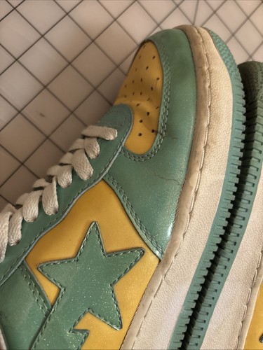 Bape A Bathing Ape Bapesta türkis Glitzer 2009 FS-001 Schuhe US Größe 6 24 cm - Bild 22 von 24