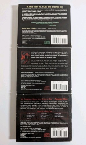 Lot 3 David Morrell Audiobooks Creepers Fraternity of the Stone League Night Fog - Picture 2 of 6