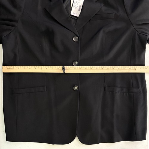 Blazer para mujer Maggie Barnes talla 22W negro carrera negocios fecha academia - NUEVO - Imagen 7 de 8