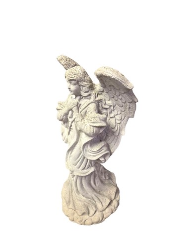 De colección Ángel Manos en Cruz Jardín Estatua Piedra Dura Arte Escultura Hogar Patio Decoración  - Imagen 6 de 6