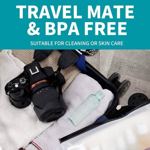 	Lisapack 3,4 Unzen Reiseflaschen mit Klappverschluss 5 Stück leerer Spenderbehälter	 - Bild 4 von 7