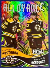 2020 Skybox Metal Universe Patrice Bergeron / David Pastrnak Alloyance #AL-14