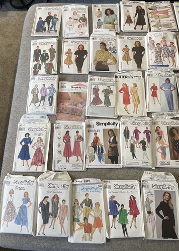 Lot Of 78 Vintage Most Uncut Sewing Patterns Mix Simplicity Butterick 90’s - Picture 5 of 6