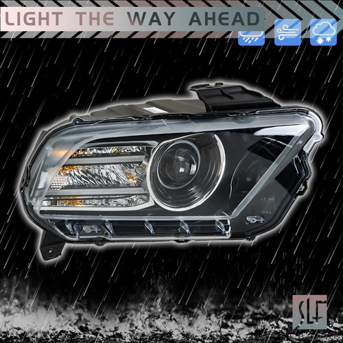 For Ford Mustang 2013-2014 HID Kit D3S Projector Headlight W/LED DRL Left+Right - Picture 15 of 15