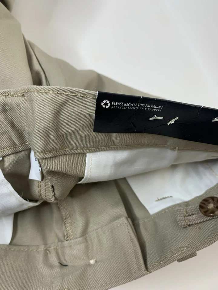 George Boys Shorts Straight Fit Tan Uniform School | Boy Size 7 - Image 3 of 3