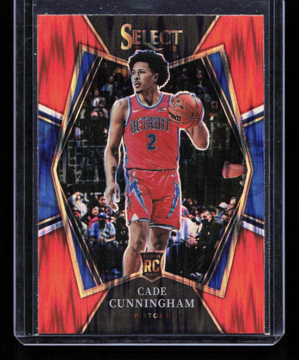 Cade Cunningham 2021-22 Panini Select #116 Orange Flash Premier Level Rookie