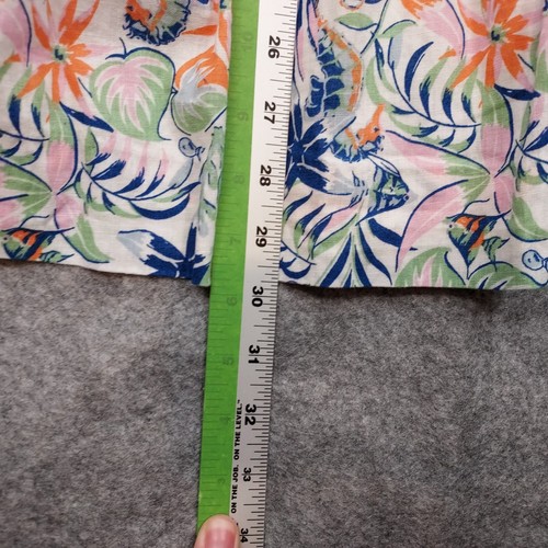 Polo Ralph Lauren Dress Girl 14 Linen-Cotton Colorful Tropical Beach Boho Summer - Picture 17 of 18