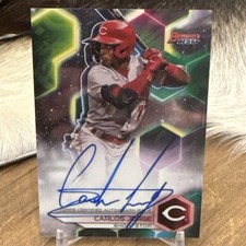 2023 Bowman's Best CARLOS JORGE On Card AUTO #B23-CJ Reds