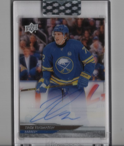 TAGE THOMPSON 2024-25 UPPER DECK CLEAR CUT HOCKEY ACETATE AUTOGRAPH #CC-TT AUTO