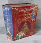 Twas The Night Before Christmas Decorative Tin Box Festive 10 X 8 X 3.5 Inches