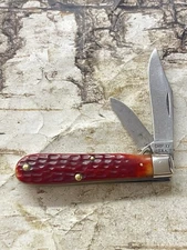 Case XX 1965-69 Red Bone 6202-1/2 Barehead Jack Pocket Knife
