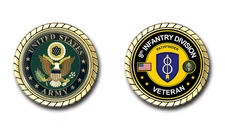 US Army 8th Infantry Division Veteran Challenge Coin